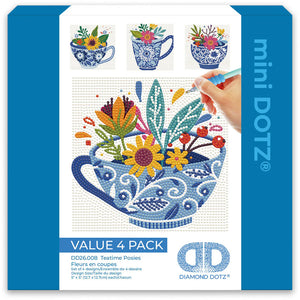 Teatime Posies (4Pk) - Mini Dotz
