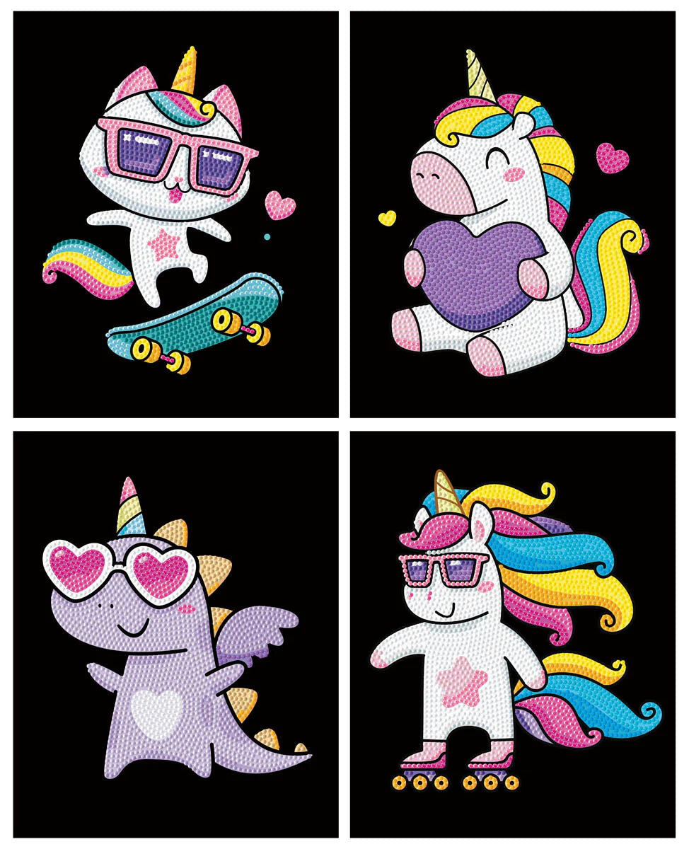 Neon Unicorns (4Pk)