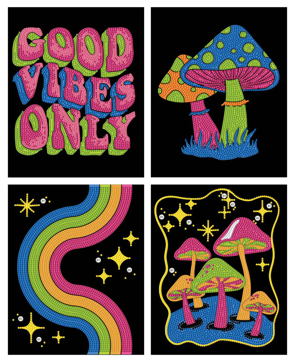 Neon Good Vibes (4Pk)