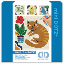 Load image into Gallery viewer, I Love Cats (4Pk) - Mini Dotz
